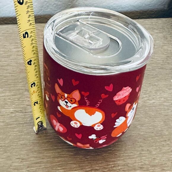 Valentine Dogs Clementine Insulated Travel Wine Mug Tumbler - Picture 2 of 3